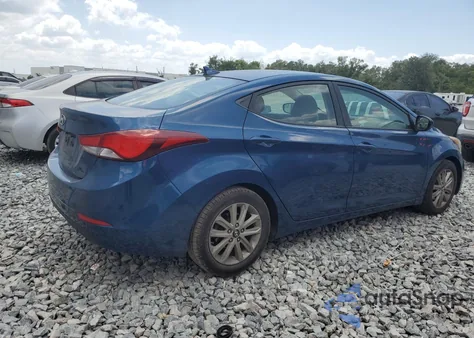 2014 Hyundai Elantra Se from USA, damaged, VIN KMHDH4AE6EU048545